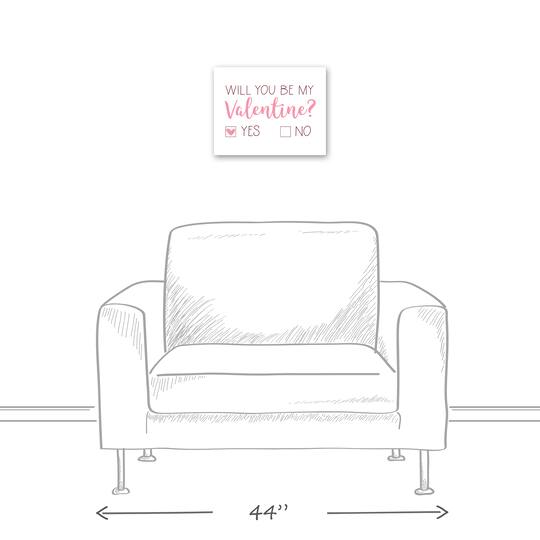 Be My Valentine Choice 11" x 14" Canvas Wall Art